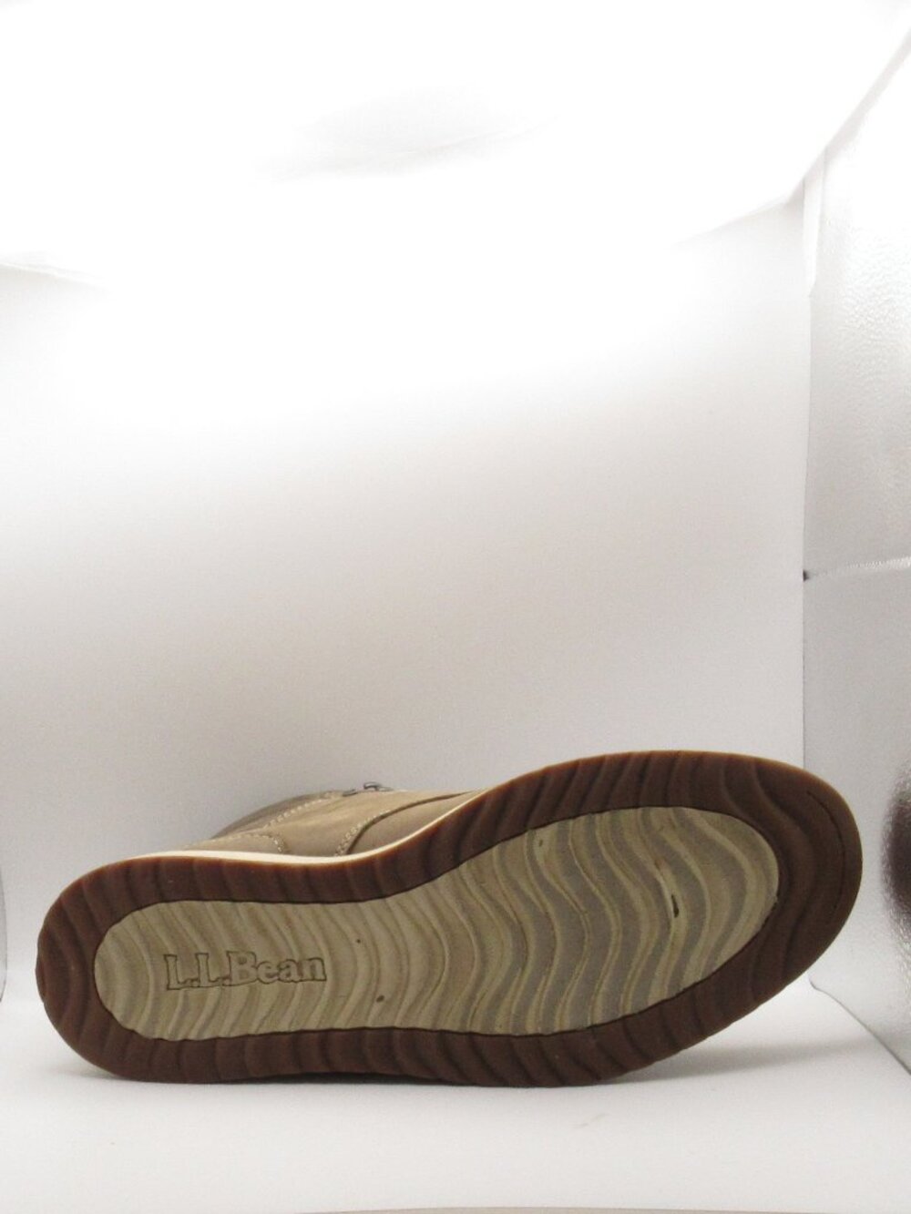 LL Bean Men's Brown Stonington Moc Toe Leather Boots, Size 11 Very Good Cond. - Picture 11 of 14